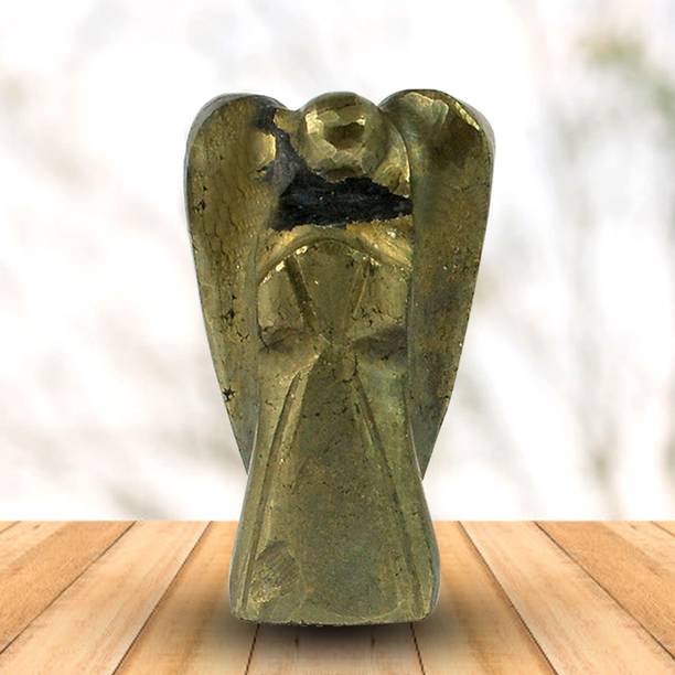 REIKI CRYSTAL PRODUCTS Natural pyrite Crystal Angel Size 2.4 cm (1 inch) Decorative Showpiece  -  2.5 cm