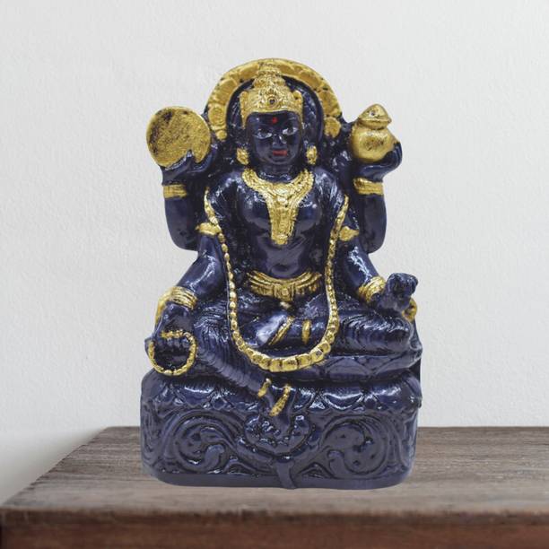 Real Craft Celestial Craftsmanship: Maa Mangala Ceramic Deity Figurine Decorative Showpiece  -  10 cm