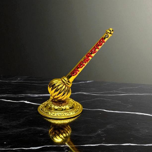 BHM Collection Hanuman ji gada Stand shri Ram Engraved Home BajrangBali sota Decorative Showpiece  -  5 cm