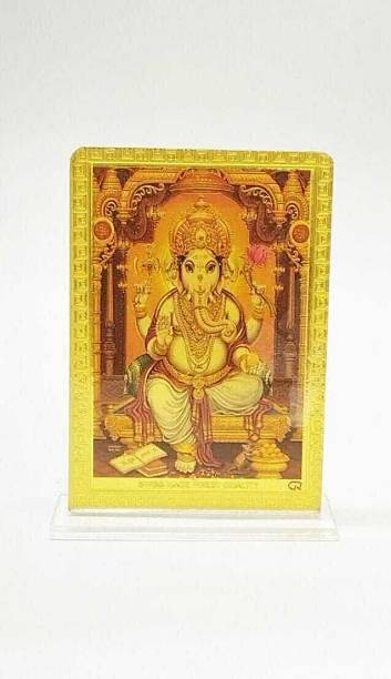Ganesh Enterprises Ganesh ji 4x3.5 Inches multiColor Car Dashboard Idol Decorative Showpiece  -  8.1 cm