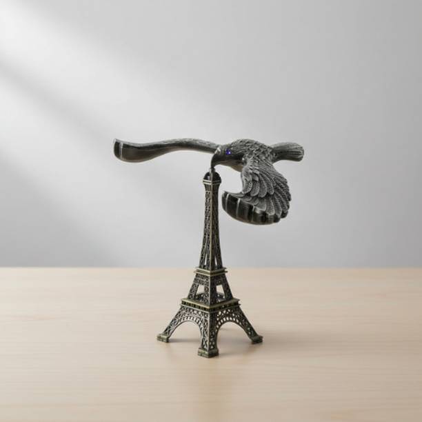 THEGSHOP Vintage Bronze Balancing Eagle Sculpture – Eiffel Tower Base – Elegant Showpiece Decorative Showpiece  -  15 cm