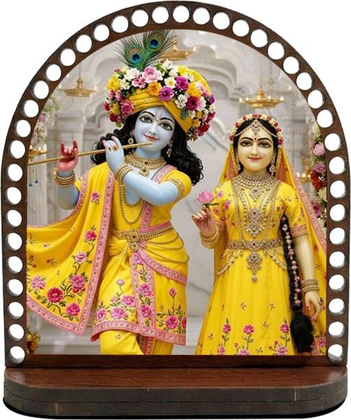 ar creative Radha and Krishna Car Dashboard Idol, God Statue For Car, Home, Office Decorative Showpiece  -  7.62 cm