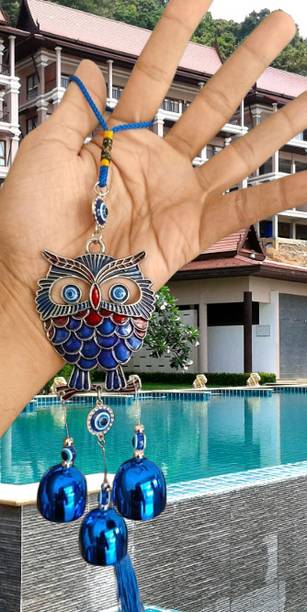 DIKSHA PRODUCTS PREMIUM EVIL EYE OWL NAZAR BATTU FENG SHUI FOR HOME,OFFICE,CAR,GIFTS Decorative Showpiece  -  12 cm