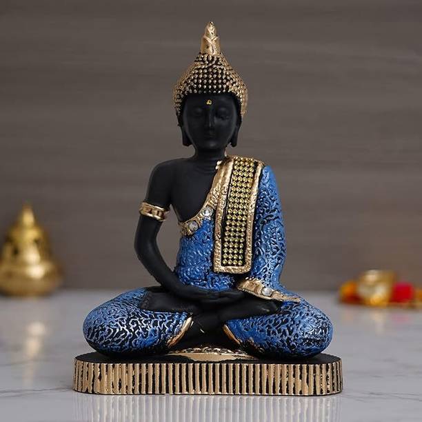 jv enterprises Premium Meditating Sitting Gautam Buddha Idol Statue for Home/Office/Living Room Decorative Showpiece  -  22.9 cm