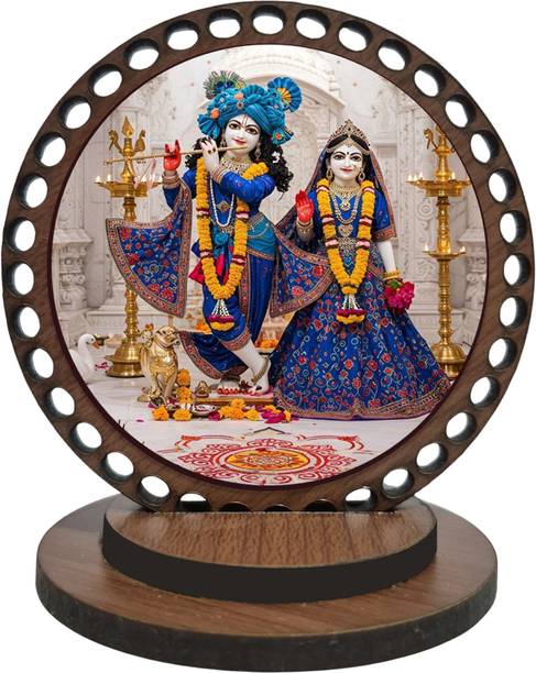 DECOCRU Krishna With Radha Kishori Car Dashboard, Home Decorative Showpiece  -  8.382 cm