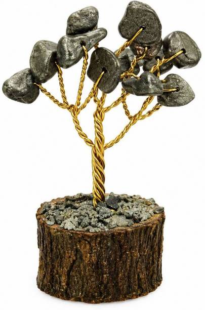 Anvil Small Pyrite Tree for Wealth & Good Luck Decorative Showpiece  -  2 cm