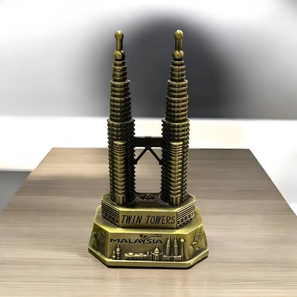 RivaDecoration Twin tower Decorative Showpiece  -  10 cm
