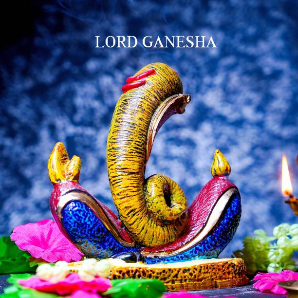 iconart Premium Ganesha Statue for Home Décor | For Spiritual Blessings, Gifting| Decorative Showpiece  -  20 cm