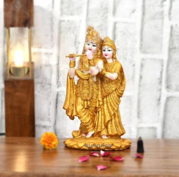 krishnagallery1 Lord Radha Krishna statue Murti Marble Finish , Radha Krishan Statue Decorative Showpiece  -  28 cm