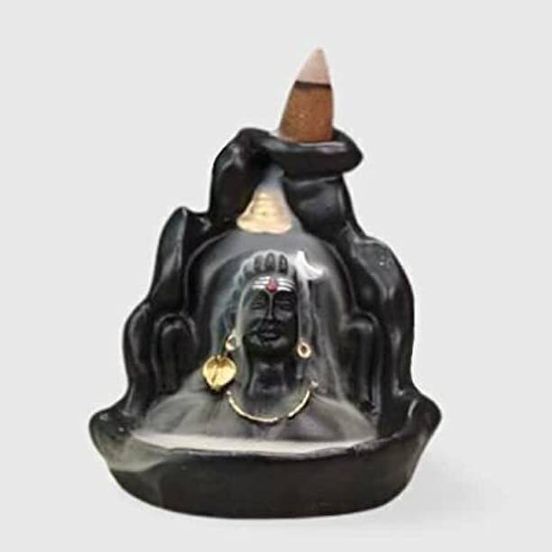 reeldot Adiyogi Shiva Statue Car Dashboard Showpiece| Adiyogi Smoke Fountain Decorative Showpiece  -  13 cm