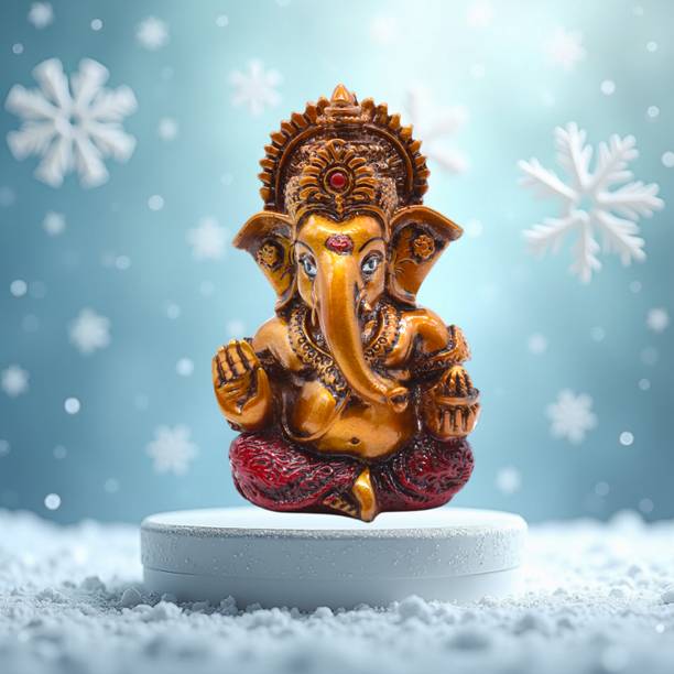 Subhdeco Ganesha Idol Decorative Showpiece  -  8.5 cm