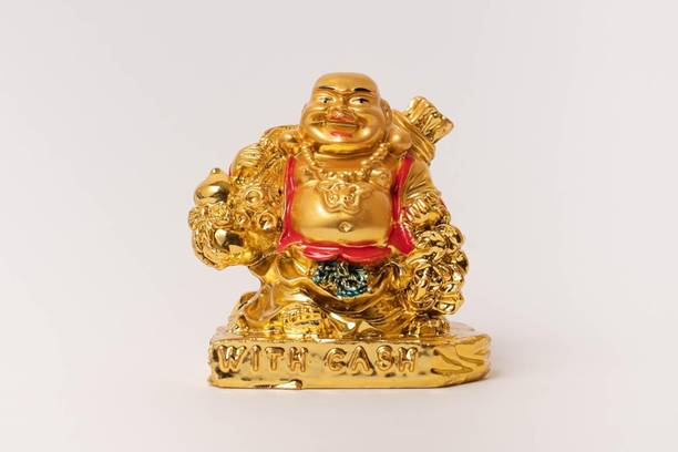 The Spiritual Living Laughing Buddha | 3 Inch Laughing Buddha Statue for Money | Vastu Feng Shui Item Decorative Showpiece  -  7.6 cm