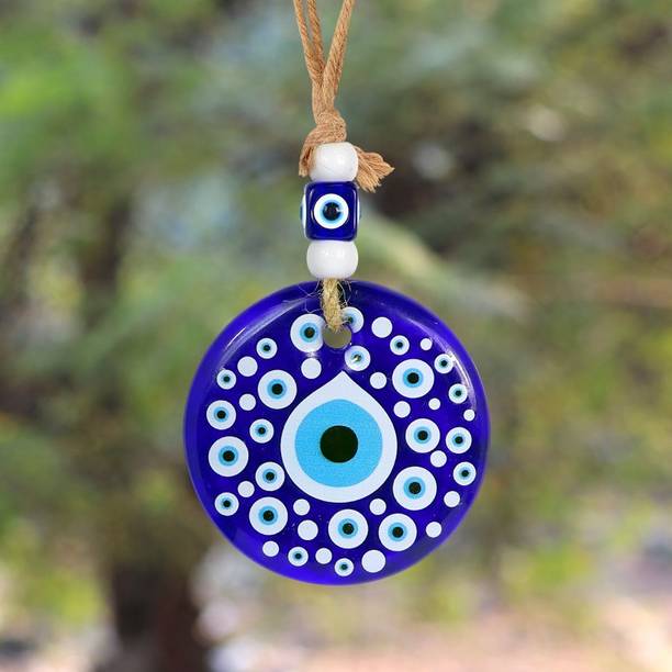 REIKI CRYSTAL PRODUCTS Evil Eye Hanging for Home Decor & Car | Nazar Protection Wall Hanging Charm Decorative Showpiece  -  20.5 cm