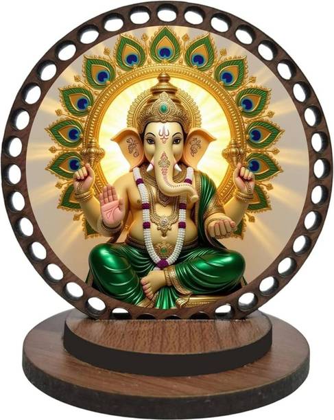 GIFTBHARAT Lord Ganesha Car Dashboard Decorative Showpiece  -  10 cm