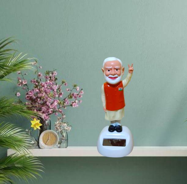 WINSOME COLLECTION Solar Powered Moving Narendra Modi Statue Decorative Showpiece  -  10 cm