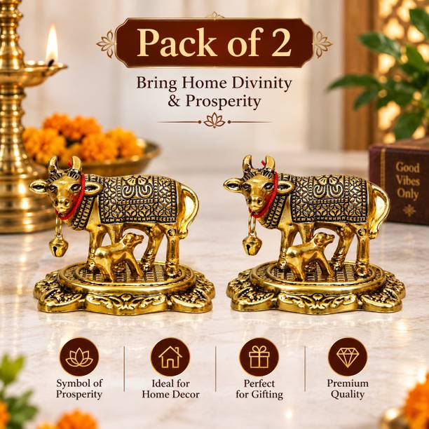 Great Art Cow Showpiece Idol Decorative Showpiece  -  7.62 cm