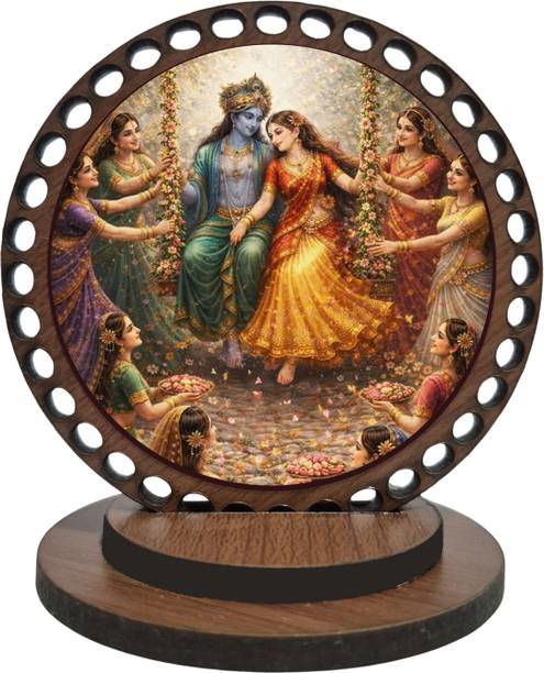 ar creative Radha and Krishna Car Dashboard Idol, God Statue For Car, Home, Office Decorative Showpiece  -  7.62 cm