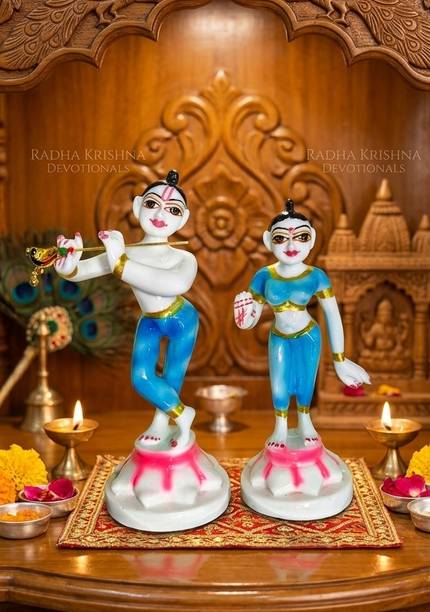 MAA HANDICRAFT Radha Krishna Jugal jodi statue Decorative Showpiece  -  18 cm
