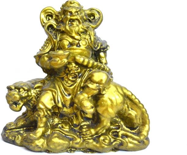 NISHKAM Fengshui Narsingh showpiece for Good Health & Wealth & Prosperity Decorative Showpiece  -  11 cm