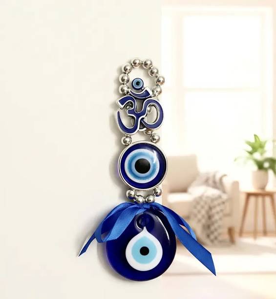 CrazzyShopperz NAZAR BATTU EVIL EYE डेकोरेटिव शोपीस  -  3 cm