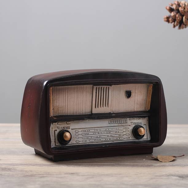 DvR ClicK Retro Redio Decorative Showpiece  -  11 cm