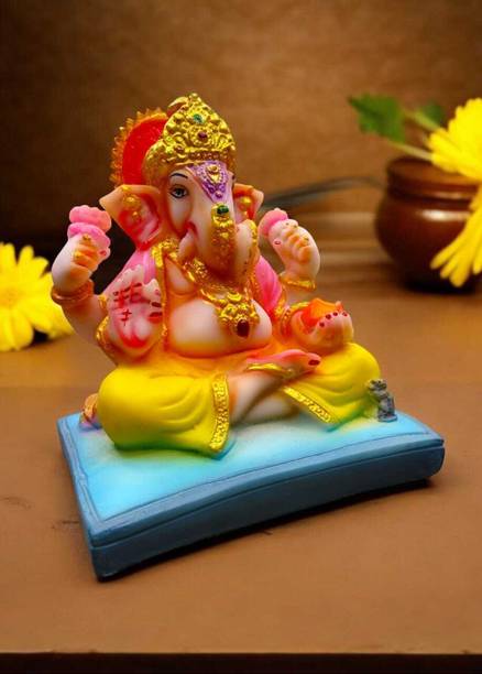 Riyansh Enterprises Beautiful Ganesha Decorative Showpiece  -  16 cm