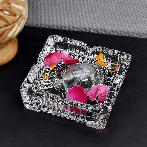 VoiDrop Original Seller ATIKSH TECHNOLOGIES Tortoise with Tray Decorative Showpiece  -  8 cm