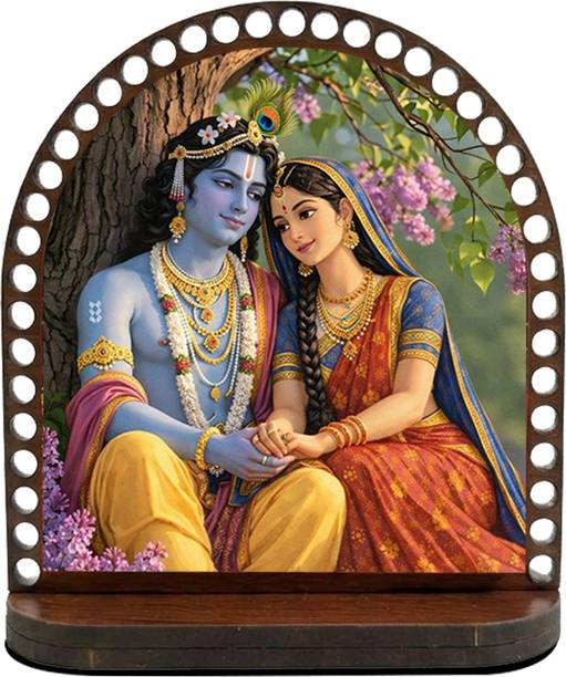 ar creative Radha and Krishna Car Dashboard Idol, God Statue For Car, Home, Office Decorative Showpiece  -  7.62 cm