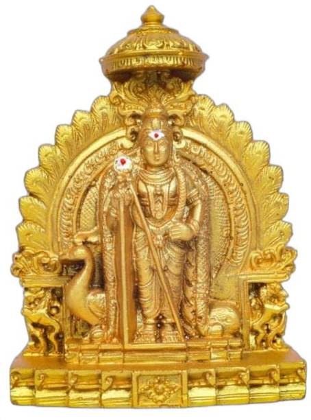Harsa namma Brand murugan statue|god murugan statue|murugar statue|murugan idol|lord murugan idols Decorative Showpiece  -  13 cm