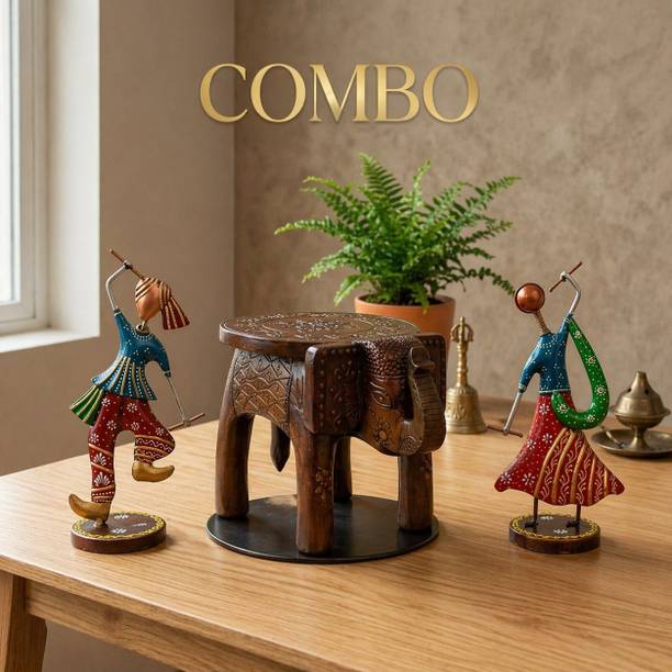 Handicrafy Handmade 3 pcs combo set डेकोरेटिव शोपीस  -  33 cm