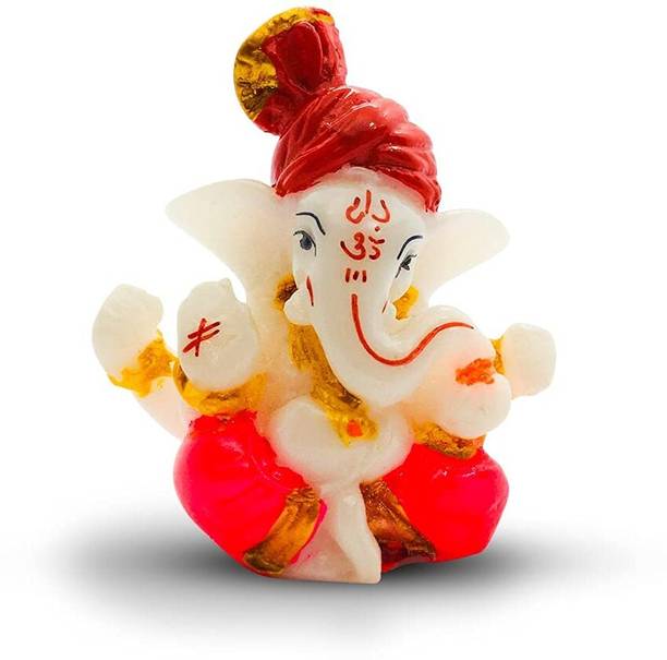 KC PRODUCTS Meditating Lord Ganesha Idols for Home Decor and Office Decor, Car Dashboard Decorative Showpiece  -  5 cm