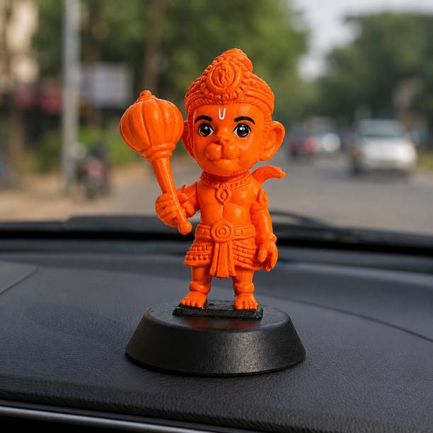 Kesari Hanuman home decoration items | Car Dashboard God idol | Car Decoration Decorative Showpiece  -  11 cm