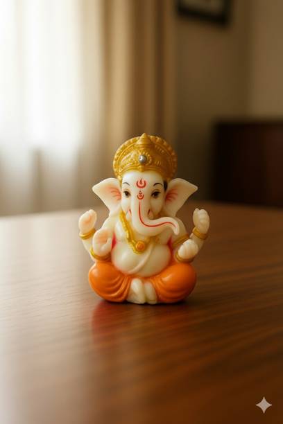 WearCraftJPR 1102 - Ganesh Ji Statue Decorative Showpiece  -  7 cm