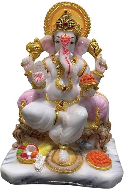 Rama Collections Lord Ganesh/Ganesha | God Of Success Ganpati Gajanan Hindu God Idol Decorative Showpiece  -  19.05 cm