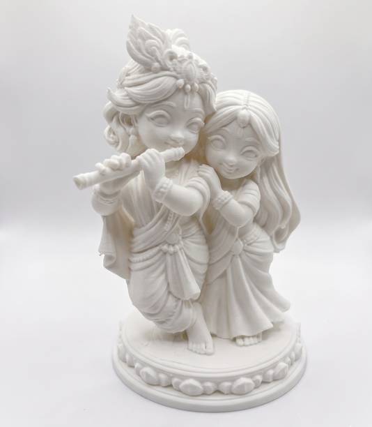 VODOD GAMES PRIVATE LIMITED White Krishna Decor Decorative Showpiece - 13.97 cm