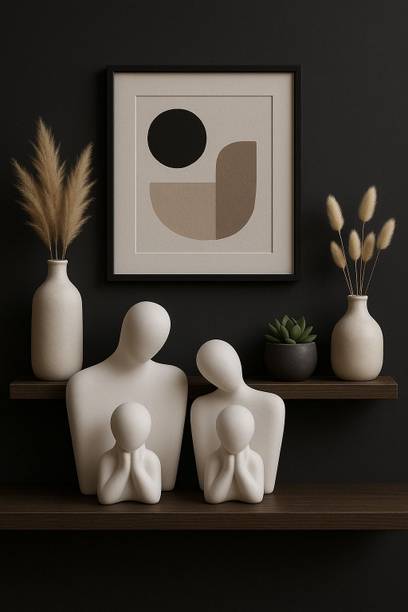 aabco Handcrafted Family Couple Figurine for Luxury Accent Decorative Showpiece  -  18 cm