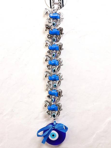 The Spiritual Living Evil Eye for Car Hanging | Evil Eye Hanging | Evil Eye for Home | Vastu Items Decorative Showpiece  -  30.5 cm