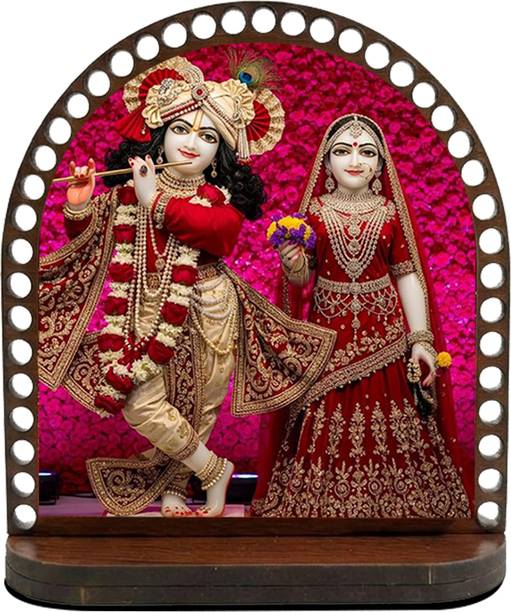 ar creative Radha and Krishna Car Dashboard Idol, God Statue For Car, Home, Office डेकोरेटिव शोपीस  -  7.62 cm
