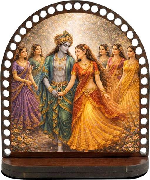 ar creative Radha and Krishna Car Dashboard Idol, God Statue For Car, Home, Office Decorative Showpiece  -  7.62 cm