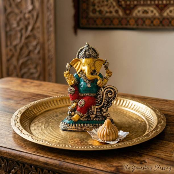 Ganesh Ji Status Lord Ganesha Idol Decorative Showpiece - 20 cm
