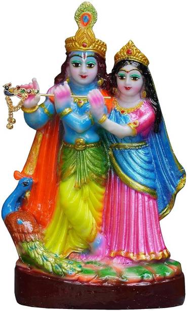 gifts for love Radha Krishna Idol Decorative Showpiece  -  9 cm