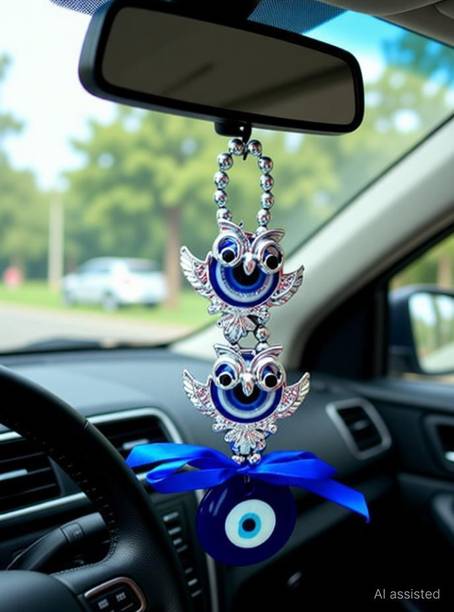 GJ Evil Eye Hanging for Home, Office, Shop & Car Decorative Showpiece  -  18 cm