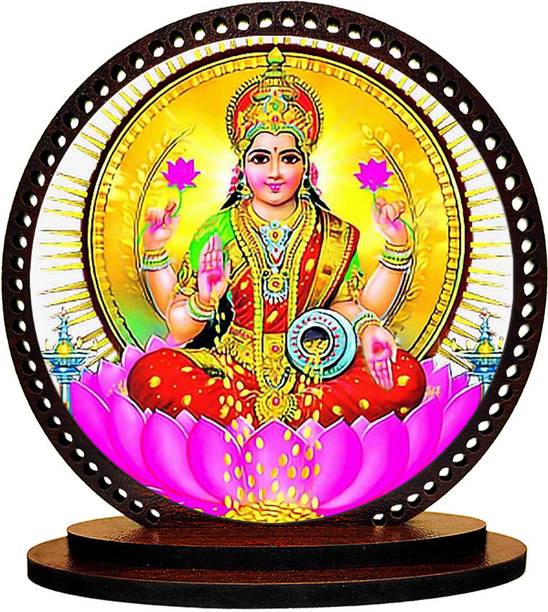 Zcross Lord Laxmi Dashboard idol for Car and Home Decorative Showpiece  -  3 cm