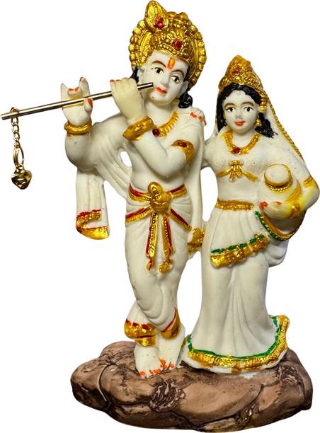 SAI SAMRUDH ENTERPRISES Radha Krishna Resin Decorative Showpiece  -  15 cm