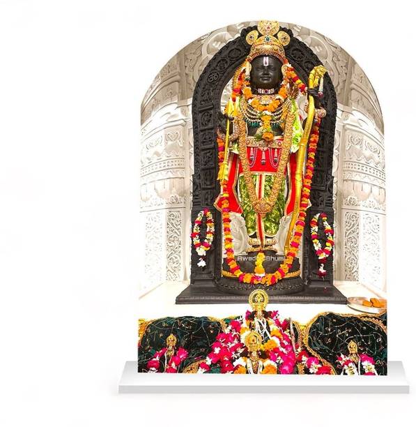 Kunjcrafts Ramlala new mandir Ayodhya Decorative Showpiece  -  10 cm