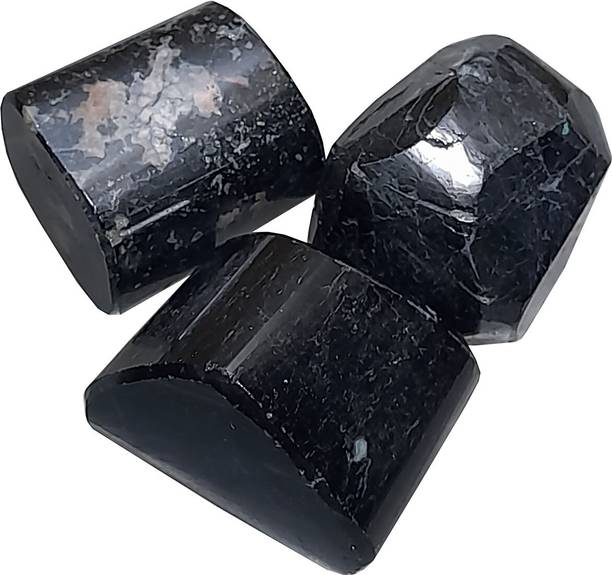 ALDOMIN Black Tourmaline Tumbled Stone For Grounding, Shielding & Protection. Decorative Showpiece  -  2 cm
