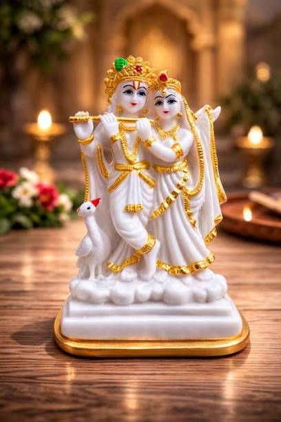 primegadgets Radha Krishna Premium Idol Decorative Showpiece  -  11 cm