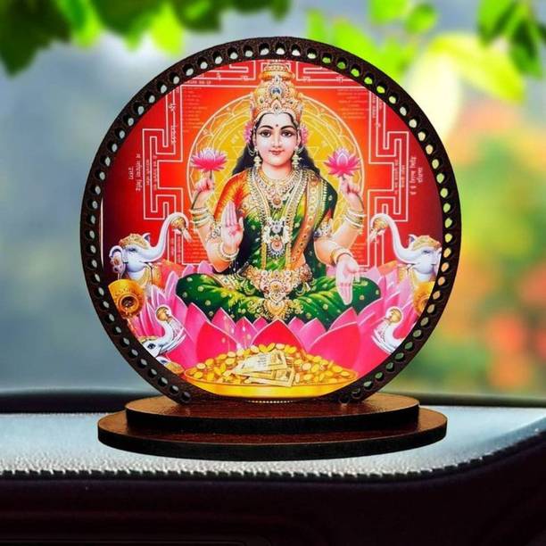 AJStore Lord Laxmi ji Idol for car Dashboard & Home Decorative Showpiece  -  7.62 cm