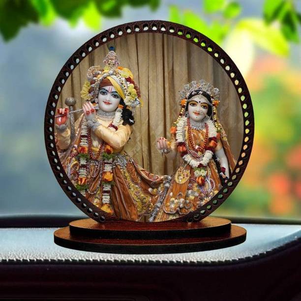 Artle Media Lord Radhe ji Idol for car Dashboard & Home Decorative Showpiece  -  7.62 cm