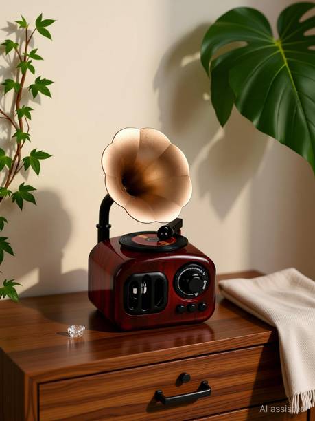 Spiaty Gramophone Music Box Decorative Showpiece - 18 cm